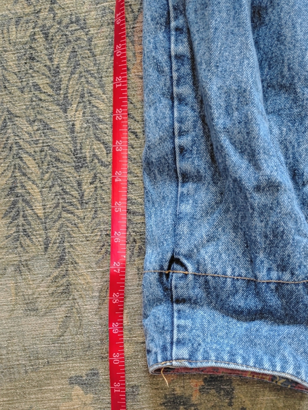 Vintage Saved By The Bell High-Waist Blue Denim Jeans - Picture 6 of 9